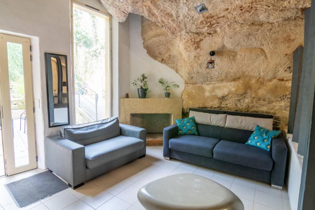 Maison Troglodytique Doue La Fontaine Eksteriør billede