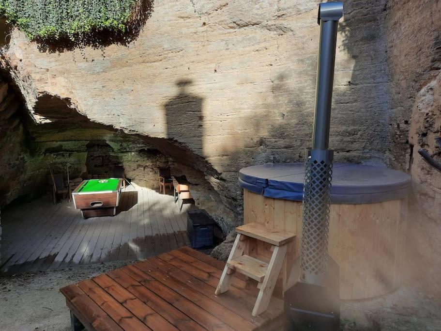 Maison Troglodytique Doue La Fontaine Eksteriør billede